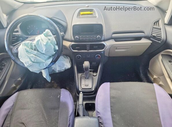 MAJ6S3FL1KC255772 2019 FORD ECOSPORT Белый Вид панели приборов