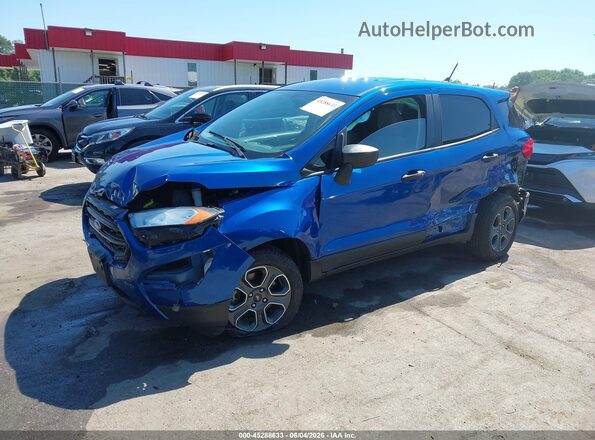 MAJ6S3FL1LC383026 2020 FORD ECOSPORT Light Blue Przód lewy