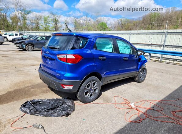 MAJ6S3FL2LC336913 2020 FORD ECOSPORT Синий Задняя правая четверть