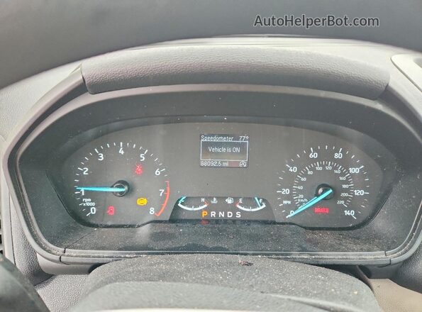 MAJ6S3FL5LC383577 2020 FORD ECOSPORT White Вид щитка приладів