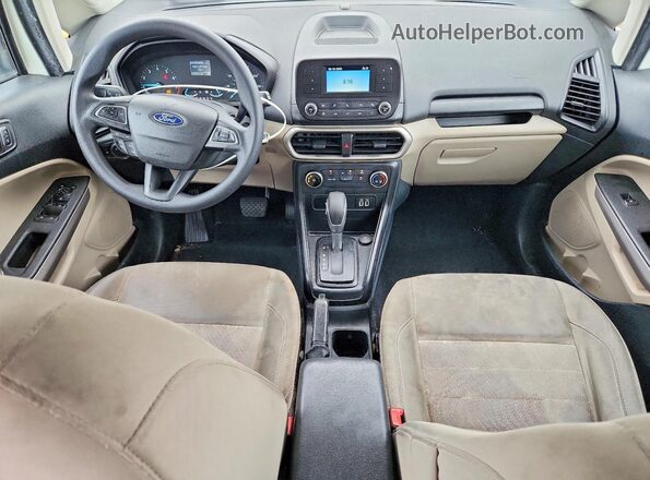 MAJ6S3FL5LC383577 2020 FORD ECOSPORT White Вид панелі приладів