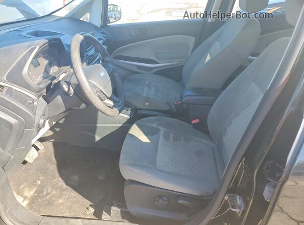 MAJ6S3FL6LC322609 2020 FORD ECOSPORT Black წინა სალონის ხედი