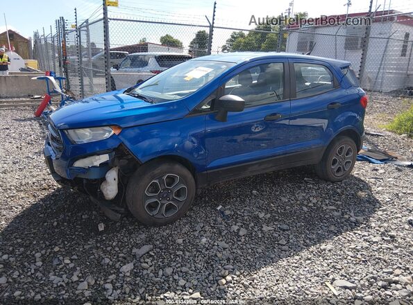 MAJ6S3FL7LC324272 2020 FORD ECOSPORT Blue Передня ліва чверть