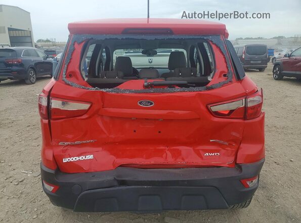 MAJ6S3FL7MC417665 2021 FORD ECOSPORT Red უკანა ხედი