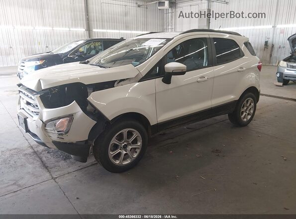 MAJ6S3GL0KC268267 2019 FORD ECOSPORT White Przód lewy