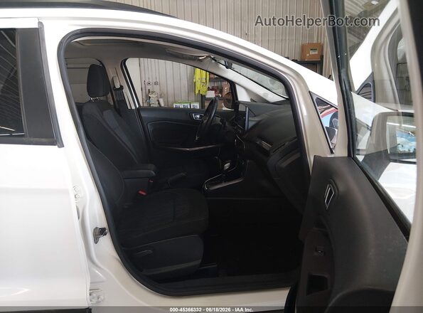 MAJ6S3GL0KC268267 2019 FORD ECOSPORT White Widok wnętrza z przodu