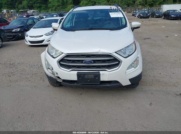 MAJ6S3GL0KC270942 2019 FORD ECOSPORT White Instrument cluster view