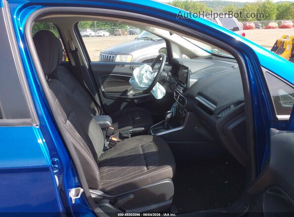 MAJ6S3GL1KC296823 2019 FORD ECOSPORT Blue წინა სალონის ხედი