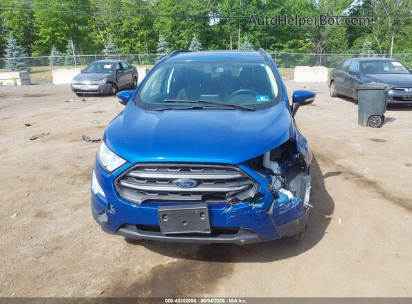MAJ6S3GL1KC296823 2019 FORD ECOSPORT Blue ხელსაწყოთა პანელის ხედი