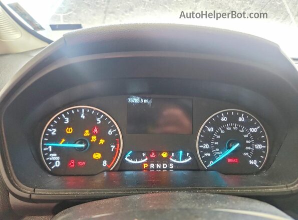 MAJ6S3GL1LC369237 2020 FORD ECOSPORT Blue Instrument cluster view