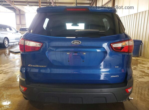 MAJ6S3GL2KC266021 2019 FORD ECOSPORT Blue Rear view