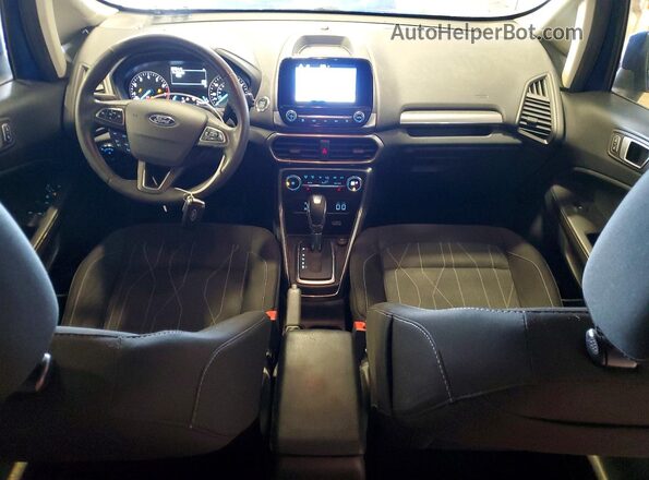 MAJ6S3GL2KC266021 2019 FORD ECOSPORT Blue Dashboard view