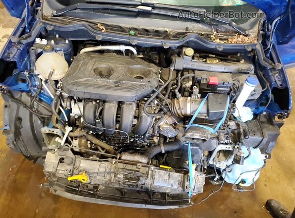 MAJ6S3GL2KC266021 2019 FORD ECOSPORT Blue Engine compartment view