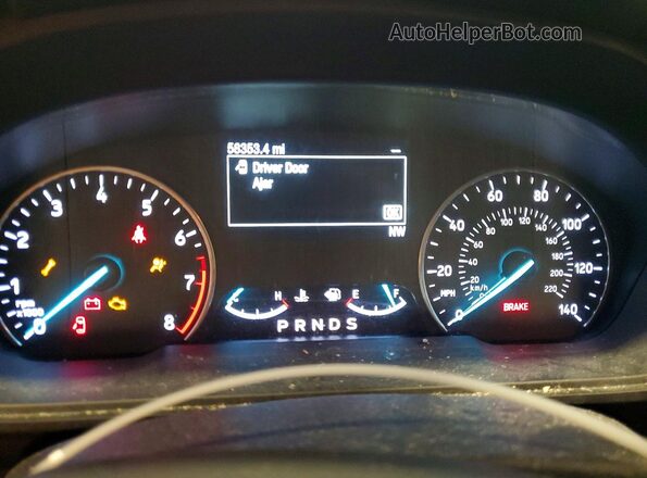 MAJ6S3GL2KC266021 2019 FORD ECOSPORT Blue Instrument cluster view