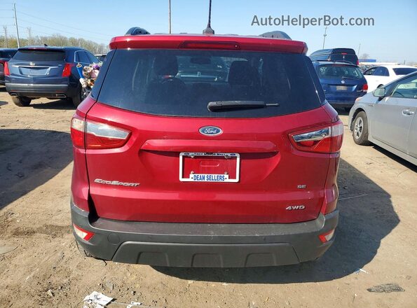 MAJ6S3GL2KC295289 2019 FORD ECOSPORT Red Вид ззаду