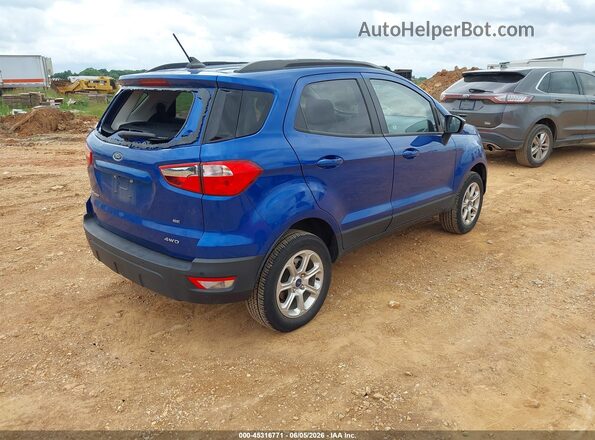 MAJ6S3GL2NC465509 2022 FORD ECOSPORT Blue უკანა მარჯვენა