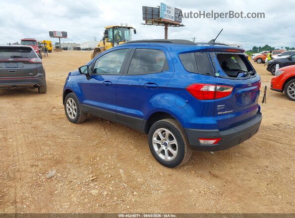 MAJ6S3GL2NC465509 2022 FORD ECOSPORT Blue უკანა მარცხენა