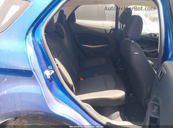 MAJ6S3GL2NC465509 2022 FORD ECOSPORT Blue VIN კოდის სტიკერის ხედი