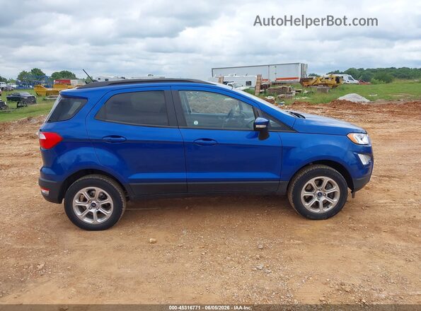 MAJ6S3GL2NC465509 2022 FORD ECOSPORT Blue უკანა სალონის ხედი