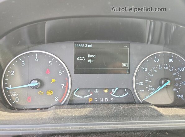 MAJ6S3GL3MC408976 2021 FORD ECOSPORT Синий Вид щитка приборов