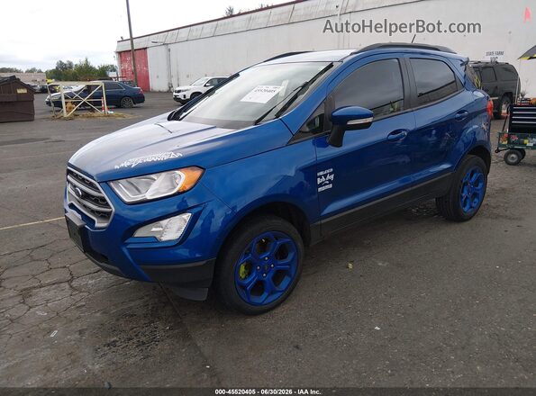 MAJ6S3GL3NC462070 2022 FORD ECOSPORT Blue Передня ліва чверть