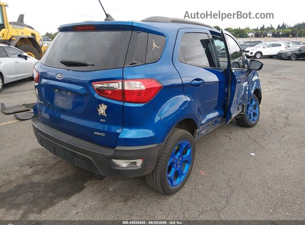 MAJ6S3GL3NC462070 2022 FORD ECOSPORT Blue Задня права чверть
