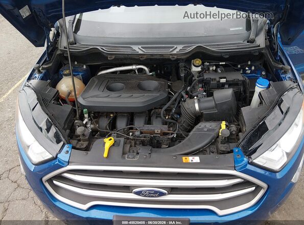 MAJ6S3GL3NC462070 2022 FORD ECOSPORT Blue Вид ззаду