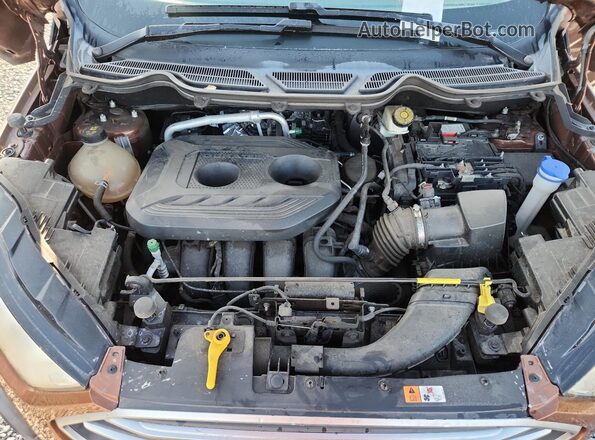 MAJ6S3GL6KC270640 2019 FORD ECOSPORT Brown Engine compartment view