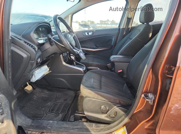 MAJ6S3GL6KC270640 2019 FORD ECOSPORT Brown Front interior view