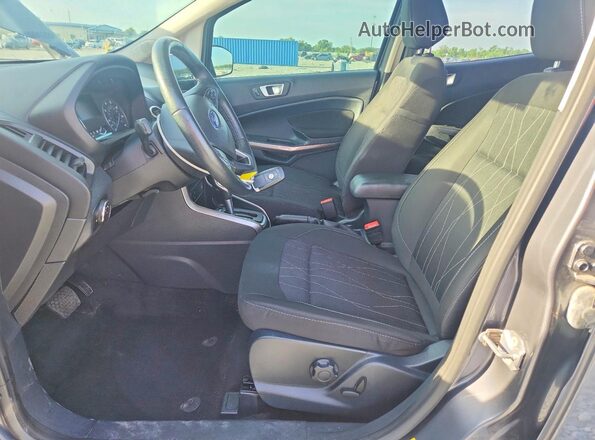 MAJ6S3GL6KC299720 2019 FORD ECOSPORT Gray წინა სალონის ხედი
