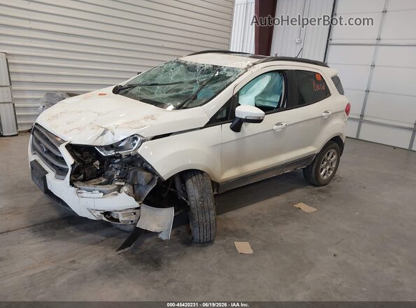 MAJ6S3GL6LC370237 2020 FORD ECOSPORT White წინა მარცხენა ხედი სამი მეოთხედიდან