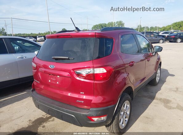MAJ6S3GL7KC304052 2019 FORD ECOSPORT Red Rear right