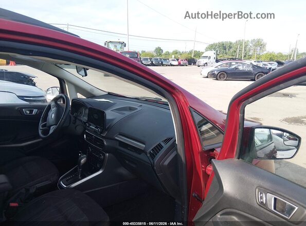 MAJ6S3GL7KC304052 2019 FORD ECOSPORT Red Front interior view