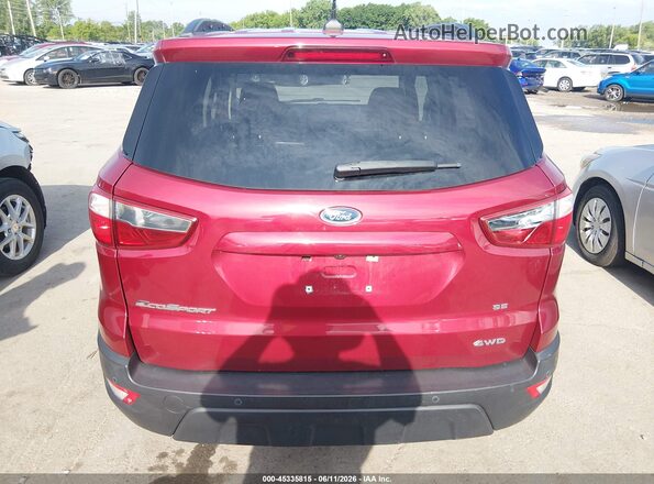 MAJ6S3GL7KC304052 2019 FORD ECOSPORT Red 