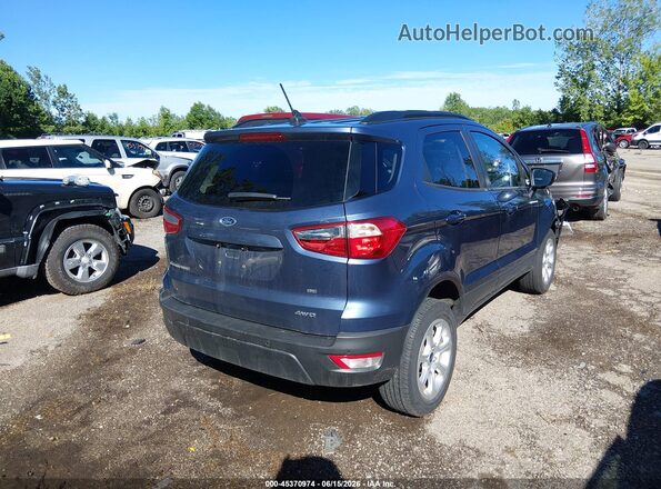 MAJ6S3GL7NC463853 2022 FORD ECOSPORT Blue Tył prawy