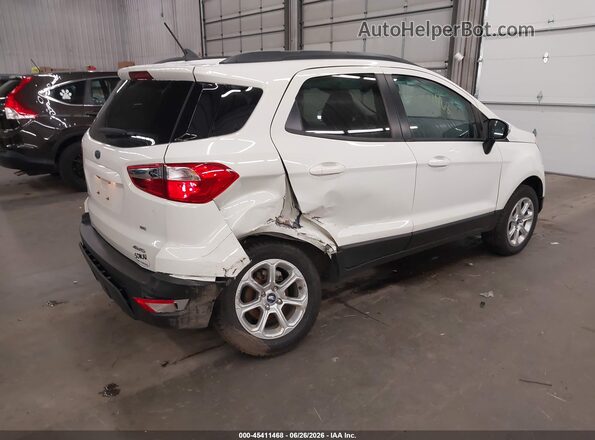 MAJ6S3GL7NC468244 2022 FORD ECOSPORT Белый Задняя правая четверть
