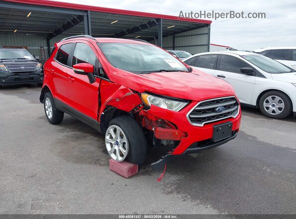 MAJ6S3GL8KC304545 2019 FORD ECOSPORT Red 