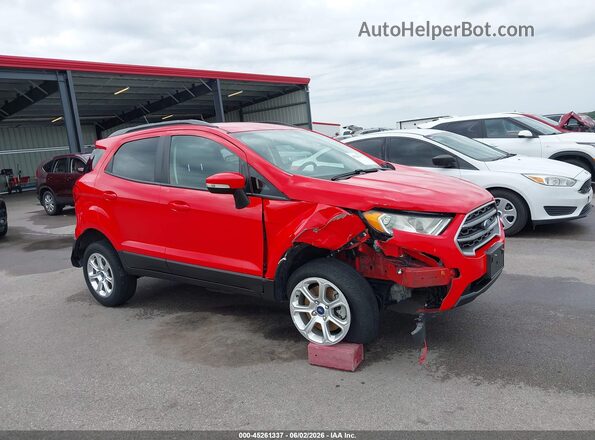 MAJ6S3GL8KC304545 2019 FORD ECOSPORT Red 