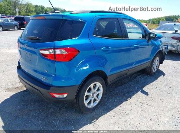 MAJ6S3GL8LC364536 2020 FORD ECOSPORT Синий Задняя правая четверть