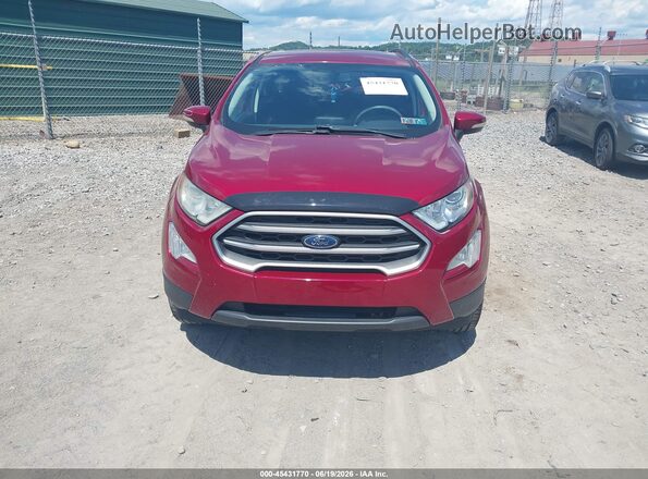 MAJ6S3GL9KC253637 2019 FORD ECOSPORT Red Սալոնի հետևի տեսք