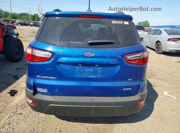 MAJ6S3GL9KC253699 2019 FORD ECOSPORT Blue Вид ззаду