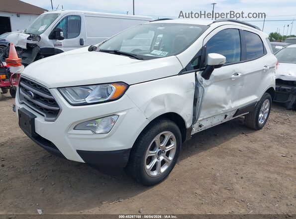MAJ6S3GL9LC350581 2020 FORD ECOSPORT White წინა მარცხენა ხედი სამი მეოთხედიდან