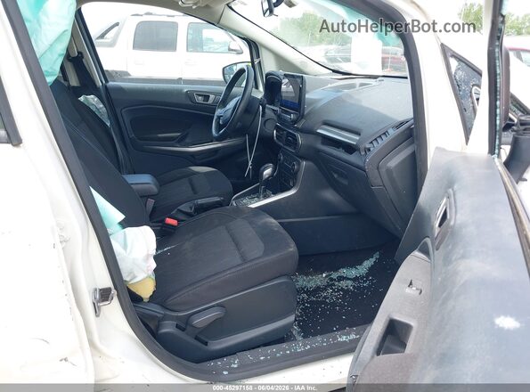 MAJ6S3GL9LC350581 2020 FORD ECOSPORT White წინა სალონის ხედი