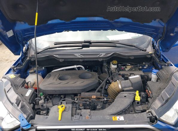 MAJ6S3GLXKC292964 2019 FORD ECOSPORT Blue უკანა ხედი