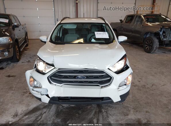 MAJ6S3GLXKC304935 2019 FORD ECOSPORT White Vista del cuadro de instrumentos