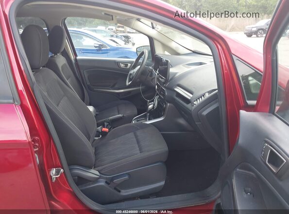 MAJ6S3GLXLC346927 2020 FORD ECOSPORT Maroon Widok wnętrza z przodu
