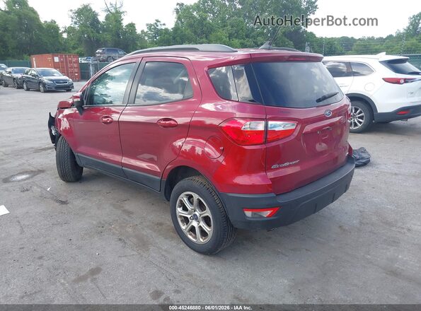 MAJ6S3GLXLC346927 2020 FORD ECOSPORT Maroon Tył lewy