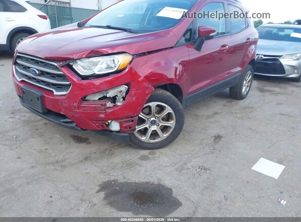 MAJ6S3GLXLC346927 2020 FORD ECOSPORT Maroon Widok z przodu
