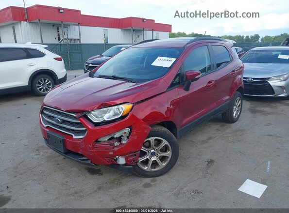 MAJ6S3GLXLC346927 2020 FORD ECOSPORT Maroon Przód lewy