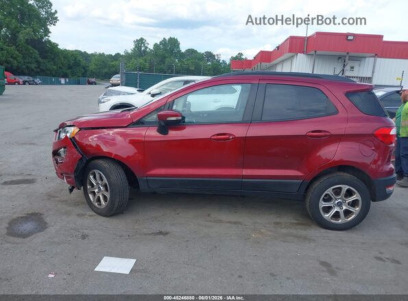 MAJ6S3GLXLC346927 2020 FORD ECOSPORT Maroon Widok wnętrza 360 stopni